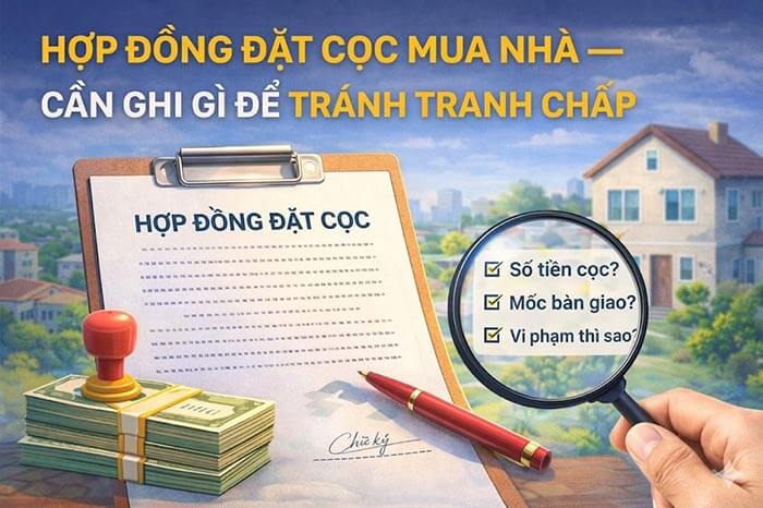 Hợp đồng đặt cọc mua nhà cần ghi gì để tránh tranh chấp về sau