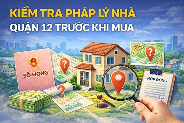 Kiểm tra pháp lý nhà Quận 12 quy trình từng bước trước khi mua
