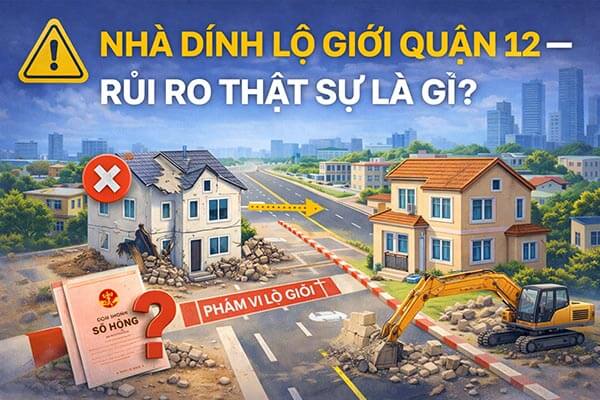 Mua nhà dính lộ giới Quận 12 dễ hối hận nếu không tính trước