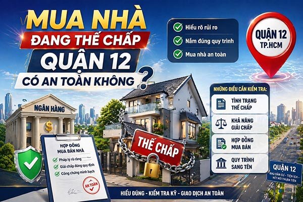 Nhà đang thế chấp Quận 12 sai lầm mất tiền cọc sau khi ký