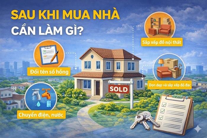 Sau khi mua nhà cần làm gì - Việc cần làm trước khi quá muộn