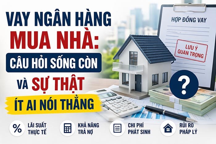 Vay ngân hàng mua nhà 4 câu hỏi cần hỏi trước khi ký