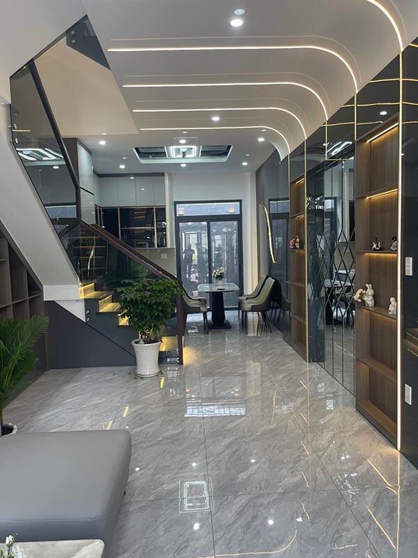 Bán Nhà 4 tầng đường Thạnh Lộc 27, Thạnh Lộc, Quận 12, 79.3m² (4.1x19), đường xe hơi, 4 phòng ngủ, 6.8 tỷ